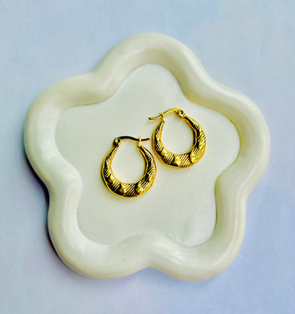 Egyi Gold Hoop Earrings Antitarnish