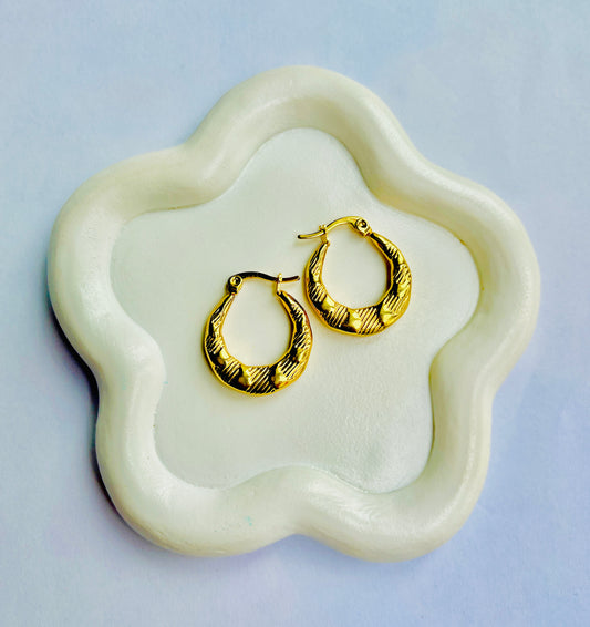 Egyi Gold Hoop Earrings Antitarnish