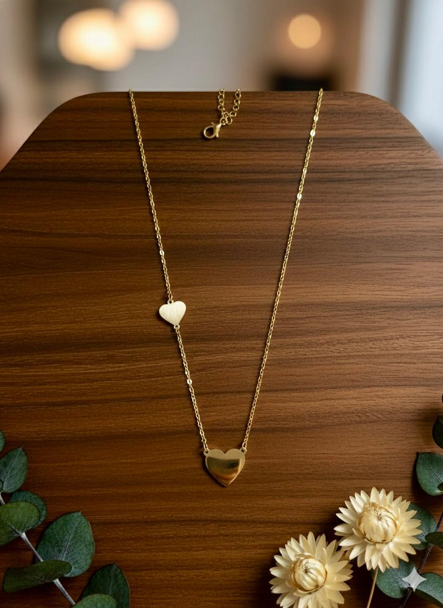 Twin Hearts Harmony Pendant