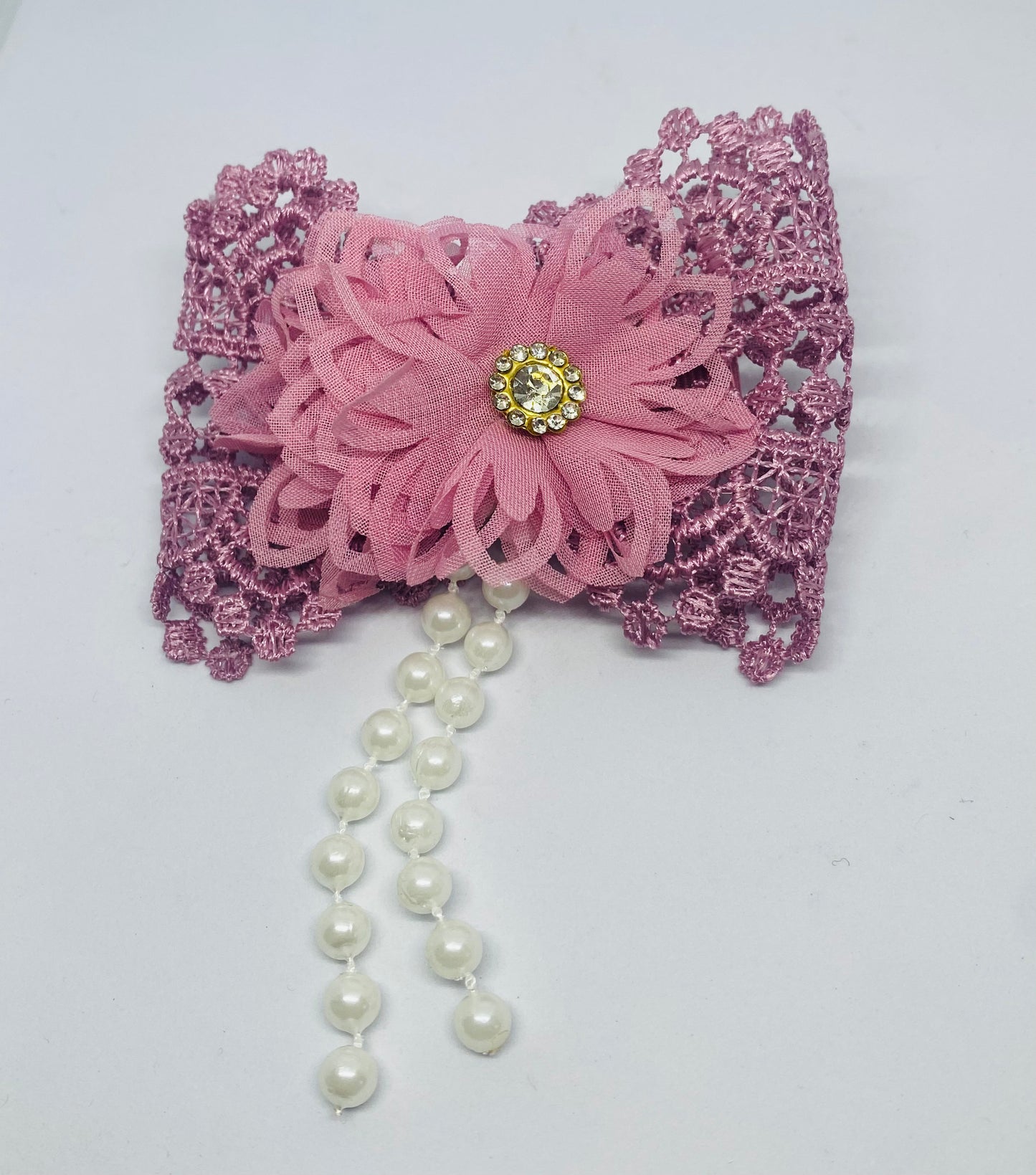 Purple bow clip