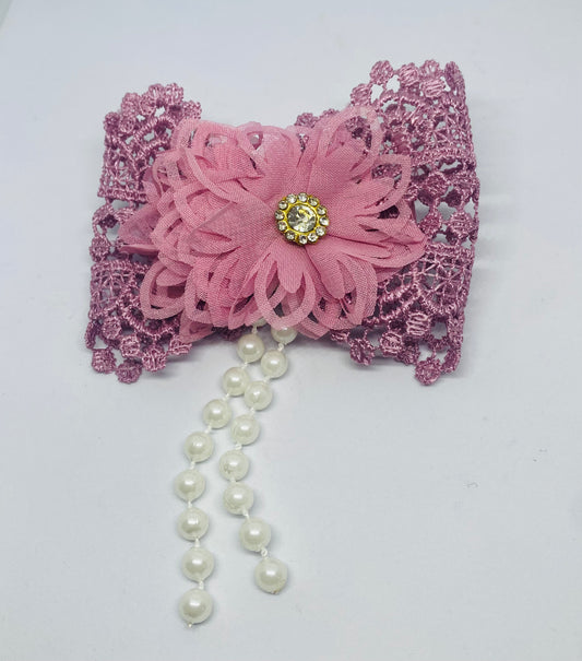 Purple bow clip