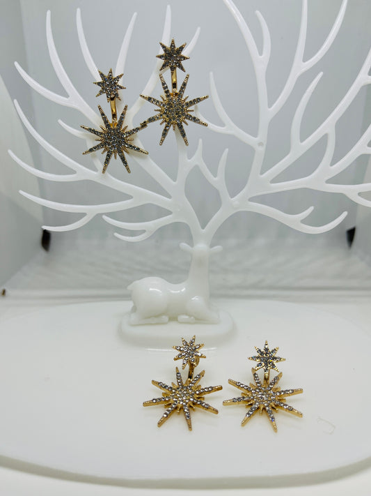 Starbust Gold Earrings