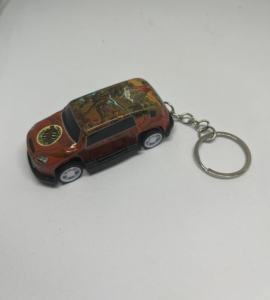 Adventure Tyrannosaur Car Keychain