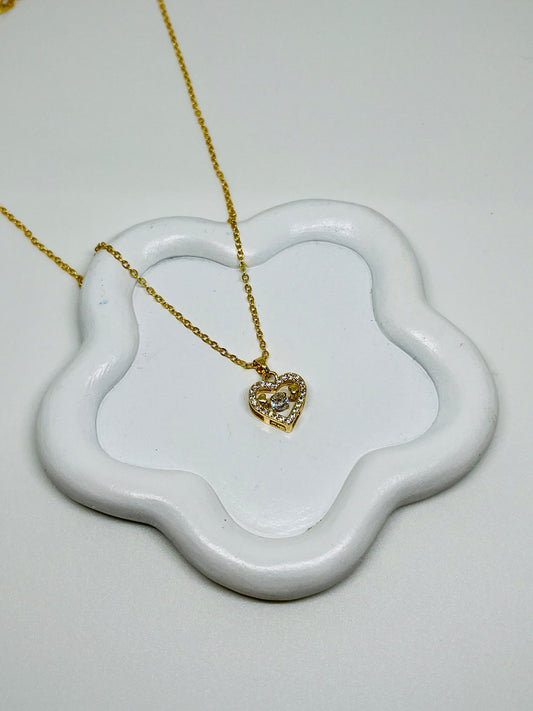 Solitaire Gold Necklace