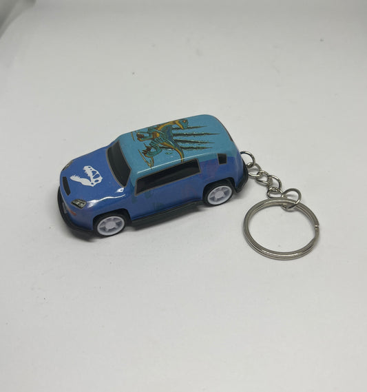 BLue Dino Car Keychain