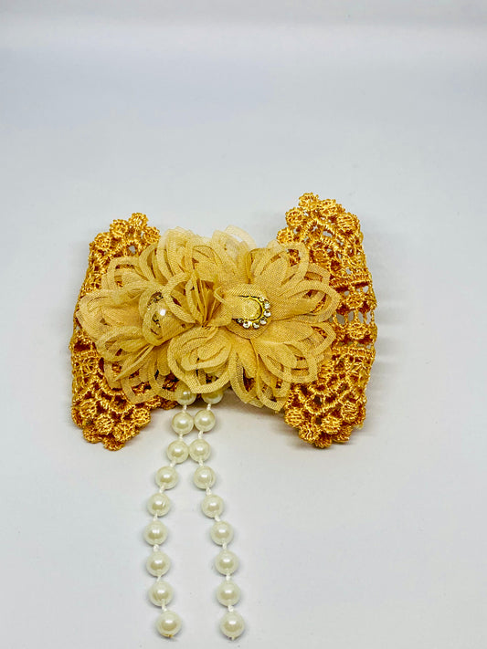 Brown Bow Clip