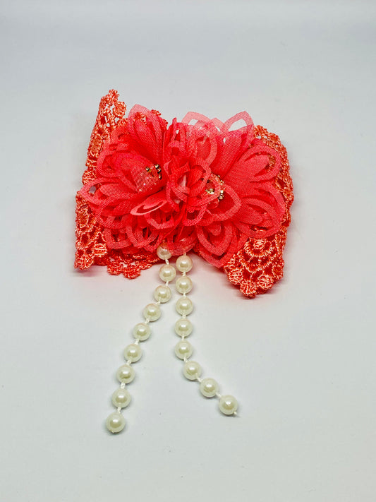 Dark Pink Bow Clip