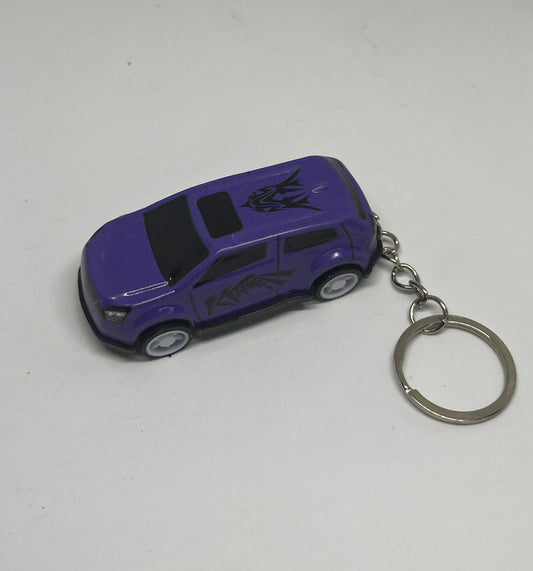 Blue Transformer Car Keychain