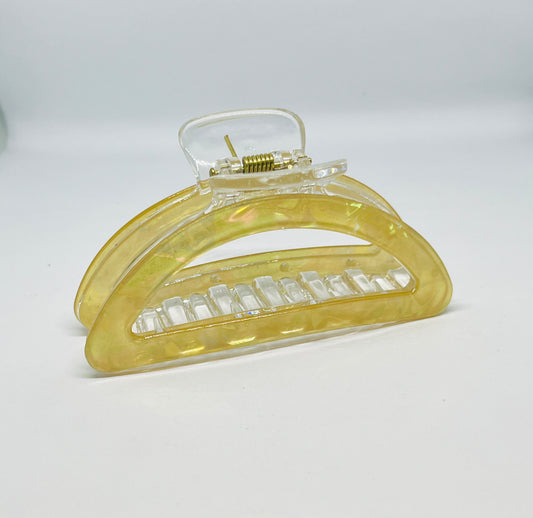 Golden Glossy Claw Clip