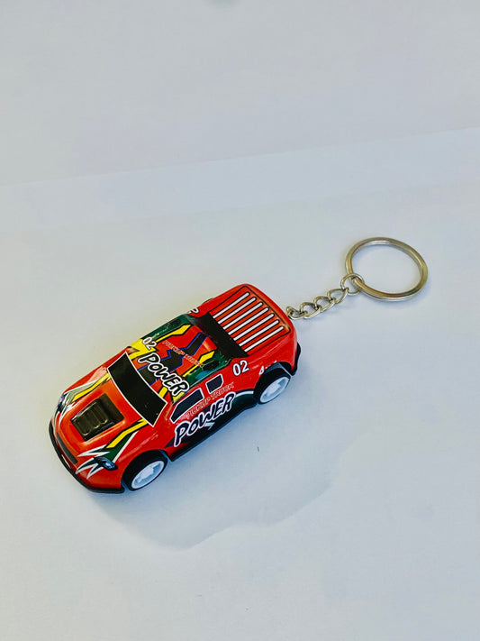 Red Power Car Keychain