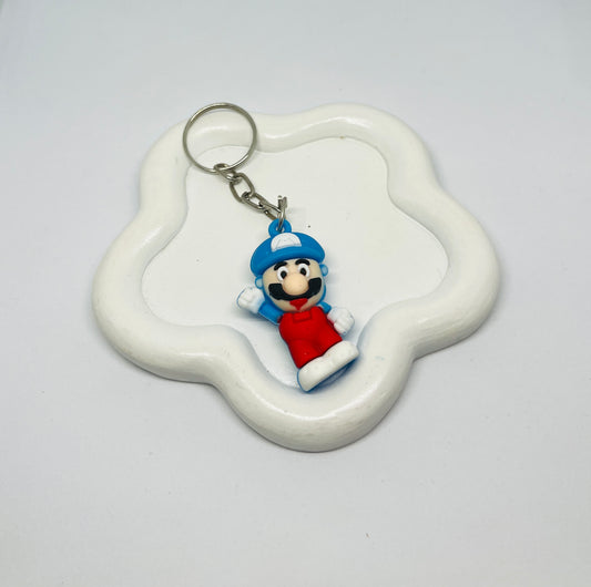 Blue Mario Keychain