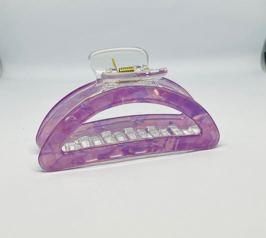 Purple Glossy Claw Clip