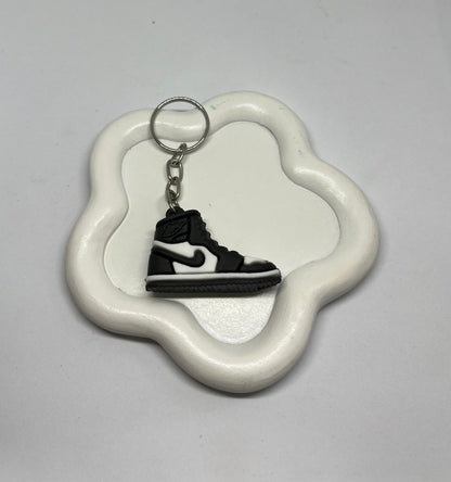 Large black shoe keychain