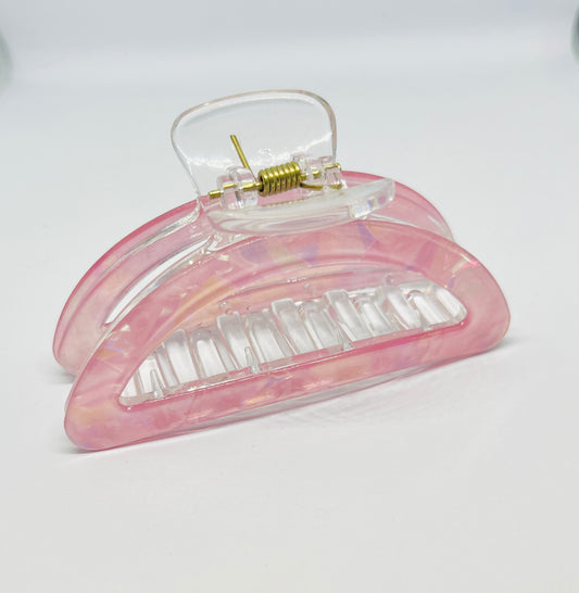 Pink Glossy Claw Clip