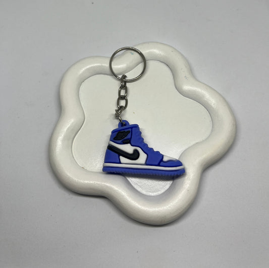 Large blue shoe keychain