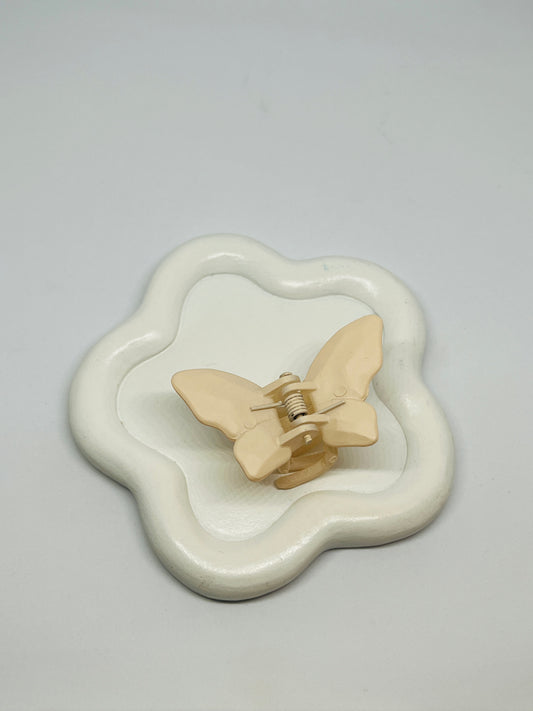Pale Peach Matte Hairclip