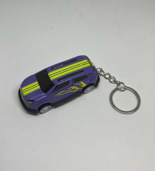Blue Car Keychain