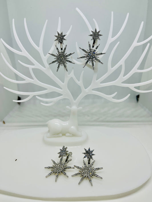 Starbust Silver Earrings