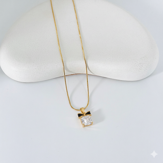 Sparkle Bow Necklace