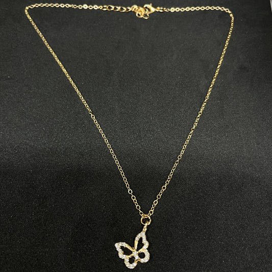 Whitestone Butterfly Necklace