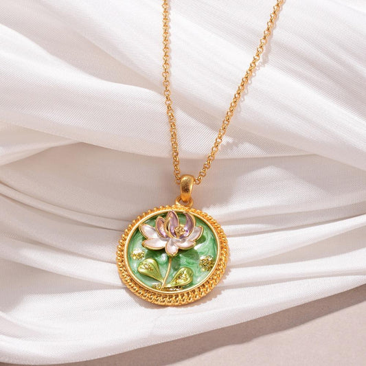 Lotus Radince Pendant - Antitarnish