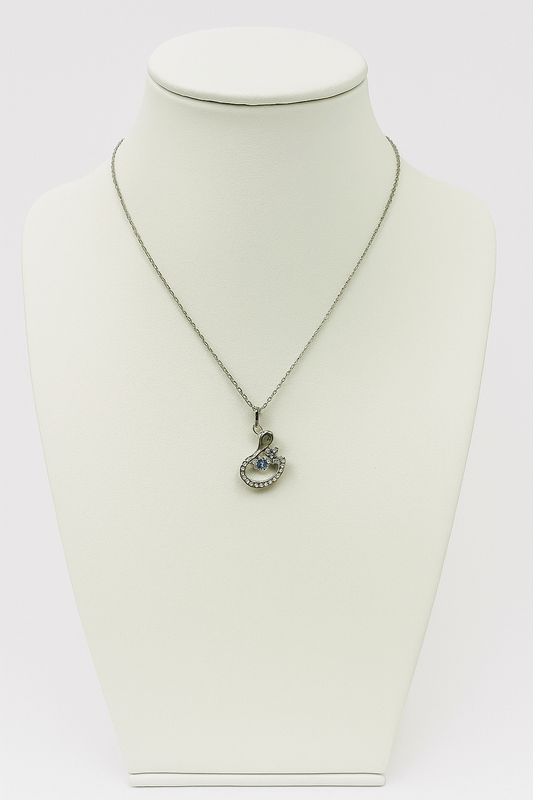 Swan Silver Necklace