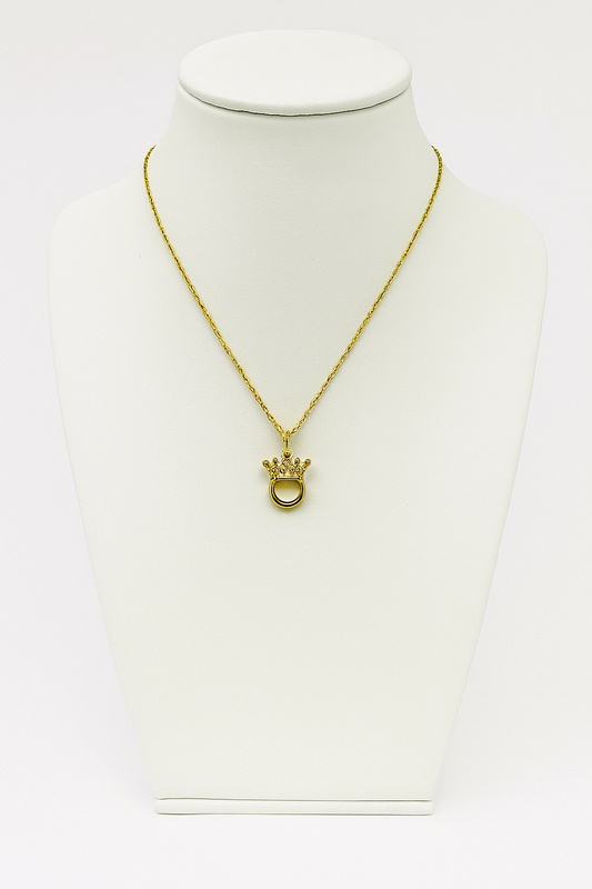 Crown Gold Necklace - Antitarnish